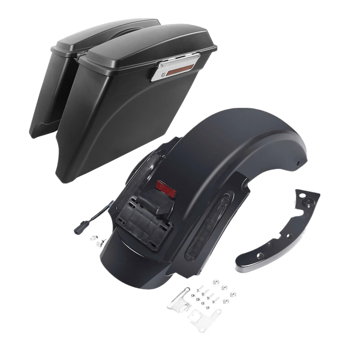 5" Extended Hard Saddlebags with LED for Harley Electra Glide (2009–2013)