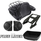 Trunk Rack Pad Speakers for Harley Touring Road Glide King (2014–Present)