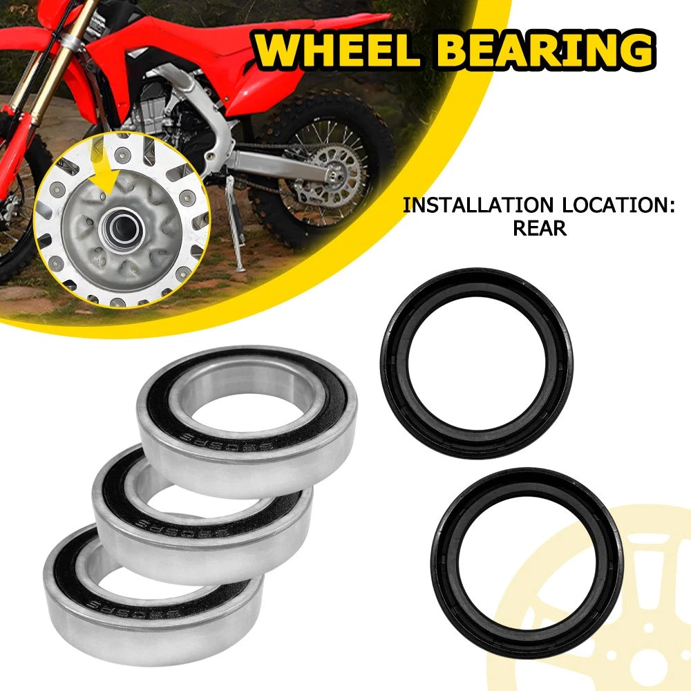 Rear Wheel Bearing Seals 25-1250 for Honda (2000–2018), Suzuki (2005–2018)