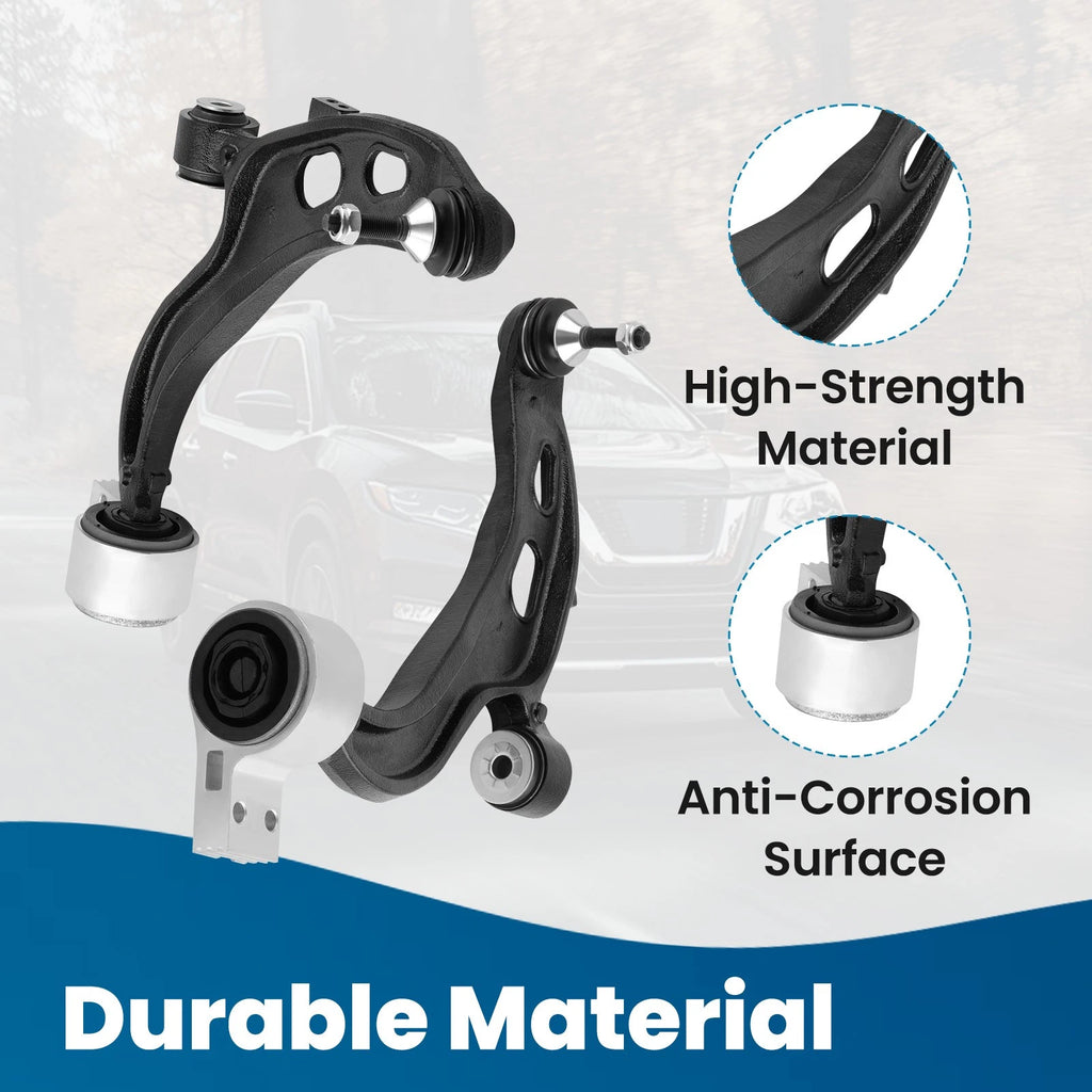 2X Front Lower Control Arms w/Bushing for Lincoln MKS MKT (2013–2019) K622917