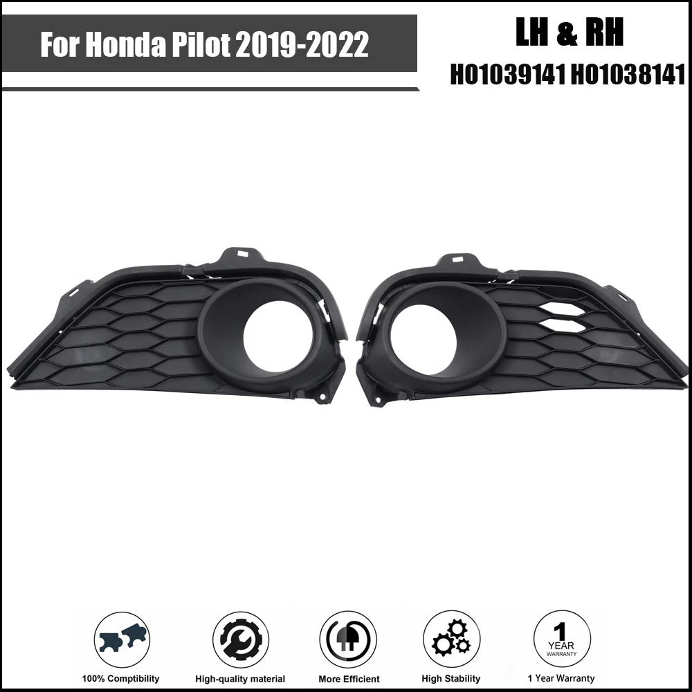 Set of 2 Fog Light Covers for Honda Pilot (2019–2022)