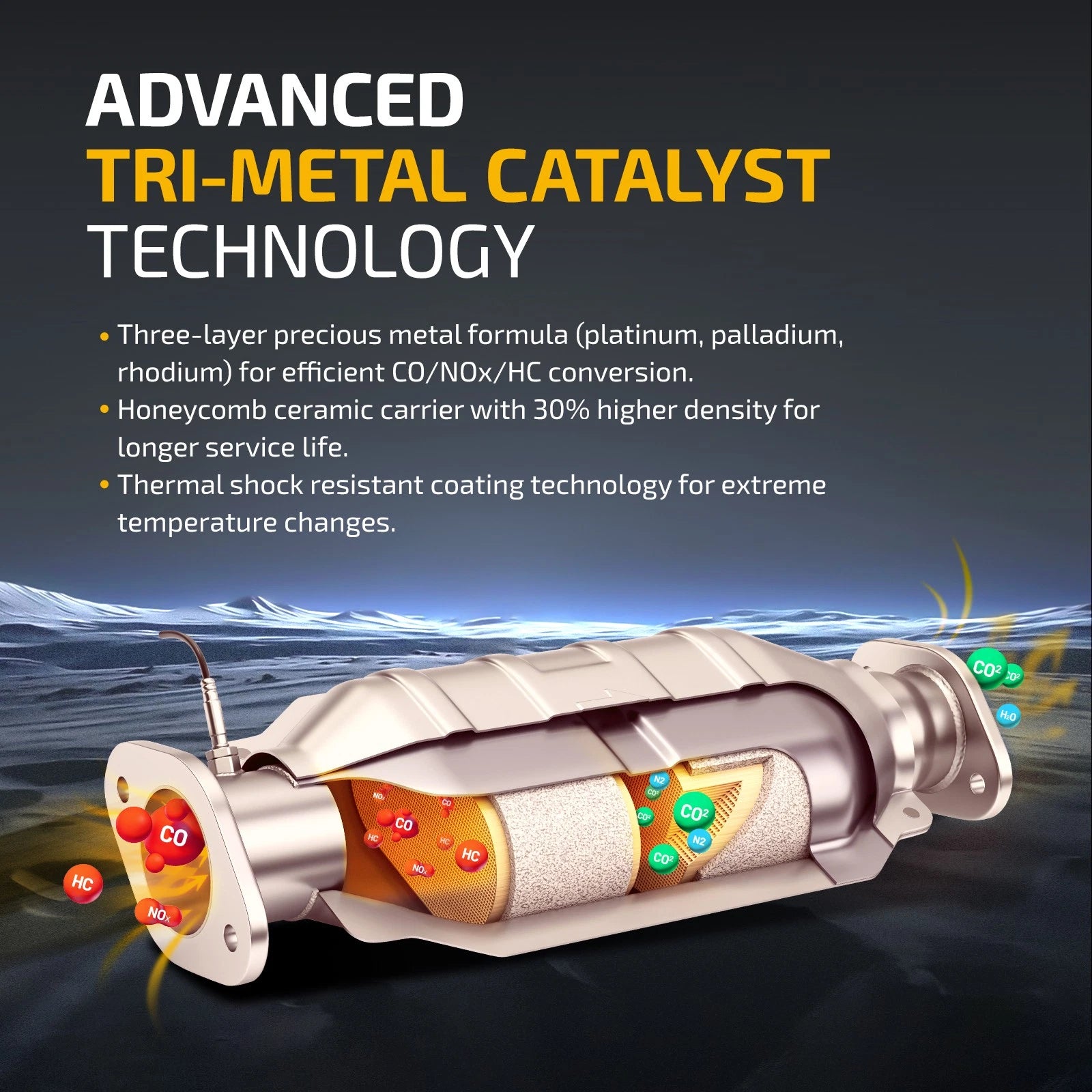 Front Catalytic Converter for Honda Accord CR-V 2.4L (2013–2017)