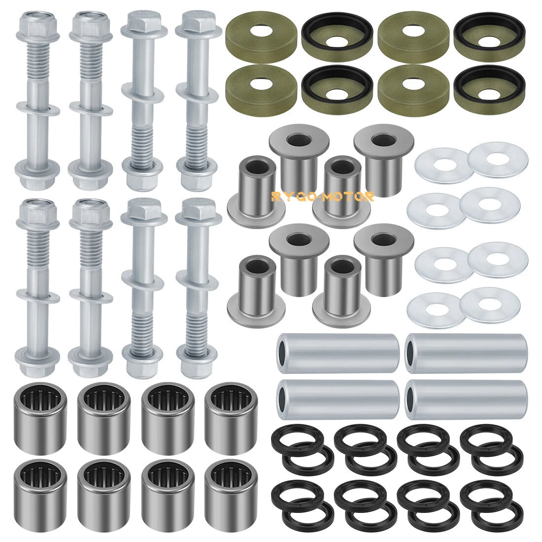 Front Upper & Lower A Arm Bushings Seals Kit for Suzuki Z400 (2003–2008)
