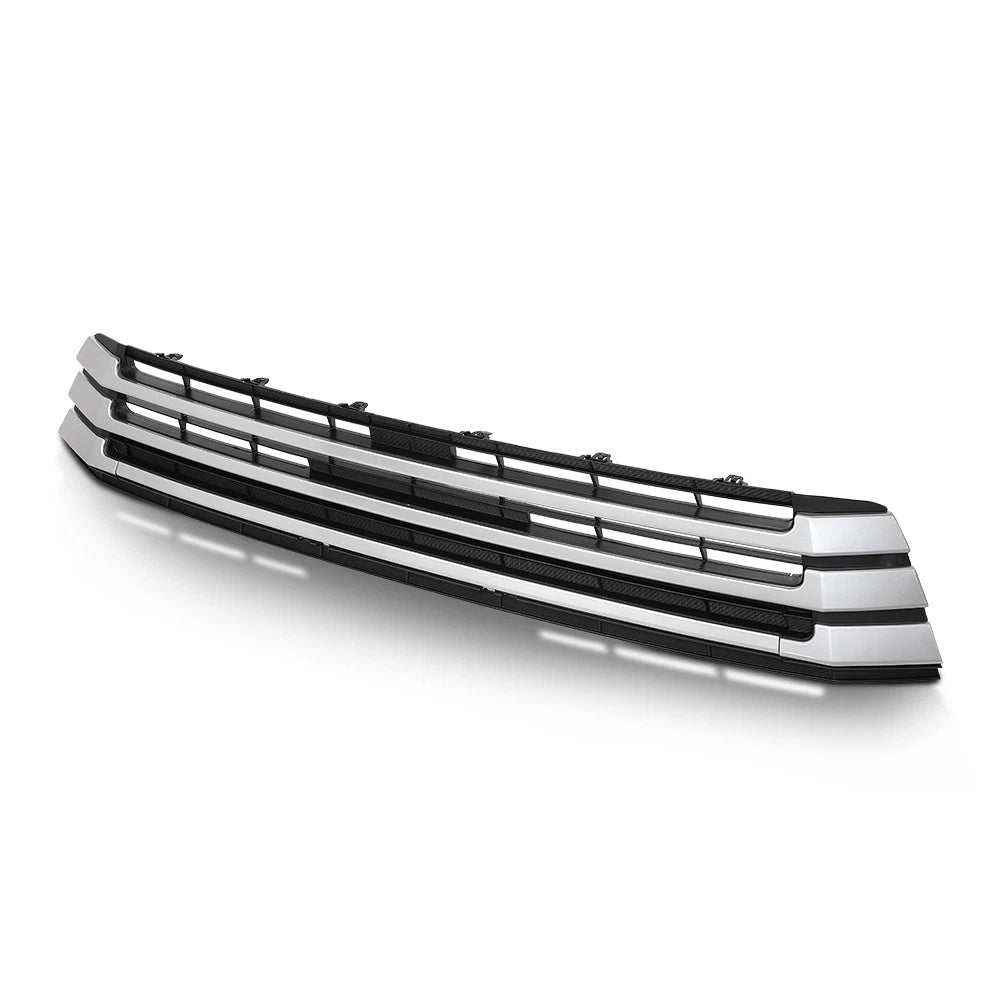 Front Bumper Lower Grille for Toyota Highlander (2017–2019) Black & Chrome