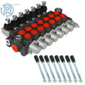 7 Spool Hydraulic Directional Control Valve 13Gpm SAE for