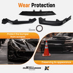 3PCS Front Lower Bumper Lip Kit for Honda Civic (2022–Present)