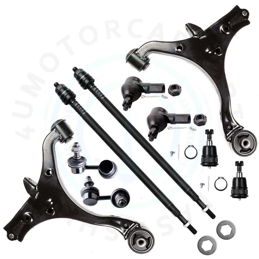 Set of 10 Front Lower Control Arm Tie Rod Ends for Honda CR-V (2002–2006)
