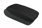Leather Console Lid Armrest Cover for Audi A6 (2005–2011) Gray Stitch