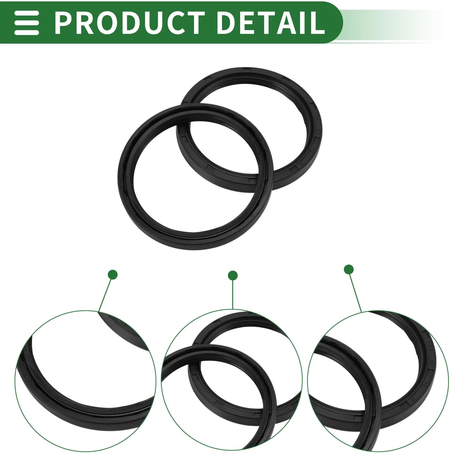 Oil Seal for Rotary Shaft (60x72x8mm) NBR Rubber High Pressure
