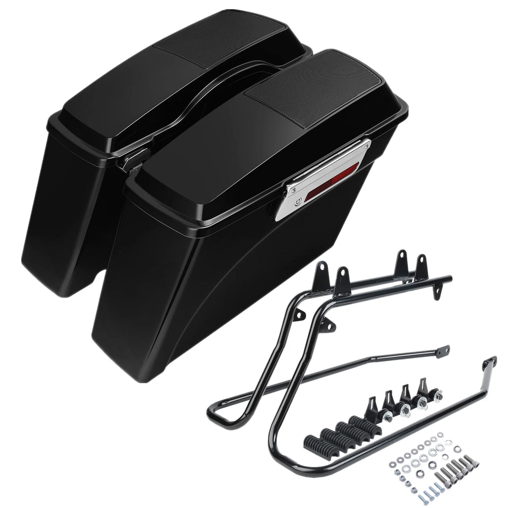 Hard Saddlebag Speakers Lid w/Conversion Bracket for Harley Softail (1984–2017)