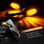 LED Turn Signal Rear View Mirrors for Suzuki GSXR 600 750 1000 (2001–2023)
