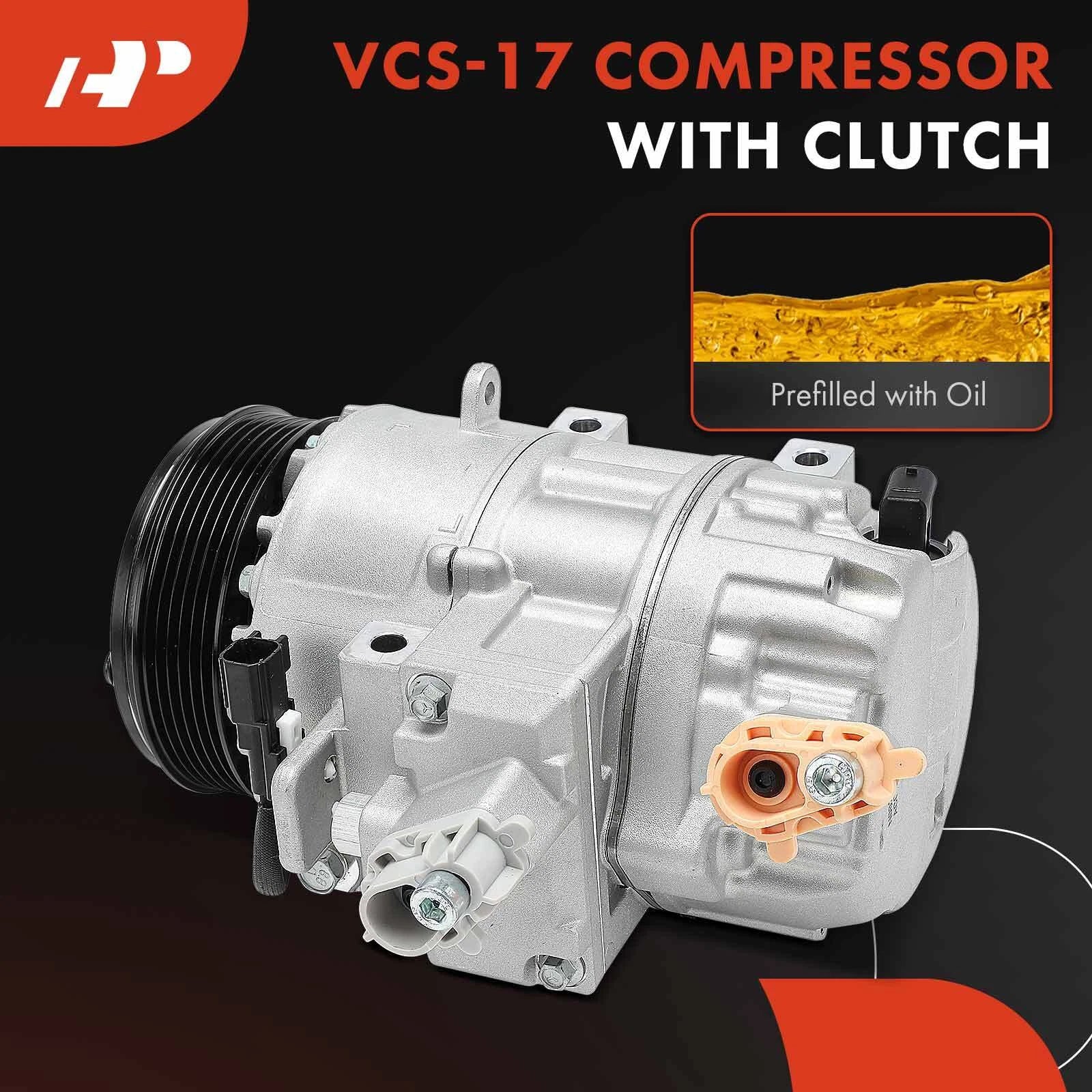 A/C Compressor with Clutch for Ford F-250 F-350 F-450 Super Duty (2020–2022)