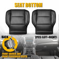 Set of 2 Front Bottom Seat Covers for GMC Sierra 1500 2500HD (2014–2018)