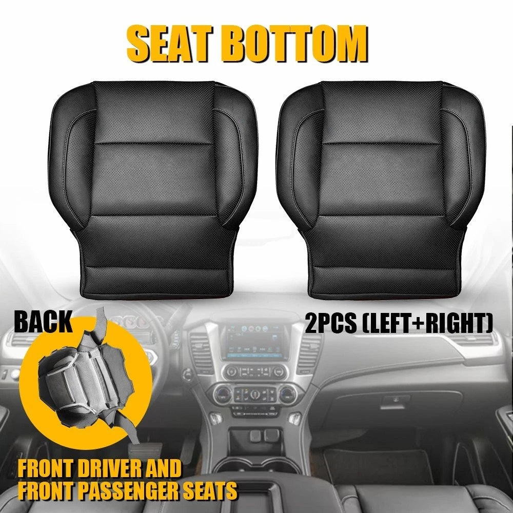 Set of 2 Front Bottom Seat Covers for GMC Sierra 1500 2500HD (2014–2018)