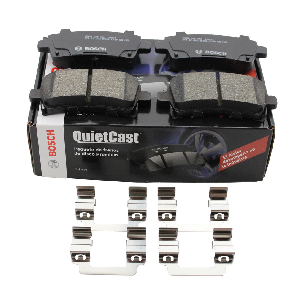 Set of 4 Bosch QuietCast Ceramic Brake Pads for LaCrosse Regal XTS Impala Malibu (2010–2019)