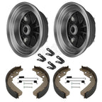 2PC Front Brake Drum & Shoe Kit for Kawasaki Mule 610 4x4 KAF400 (2005–2016)