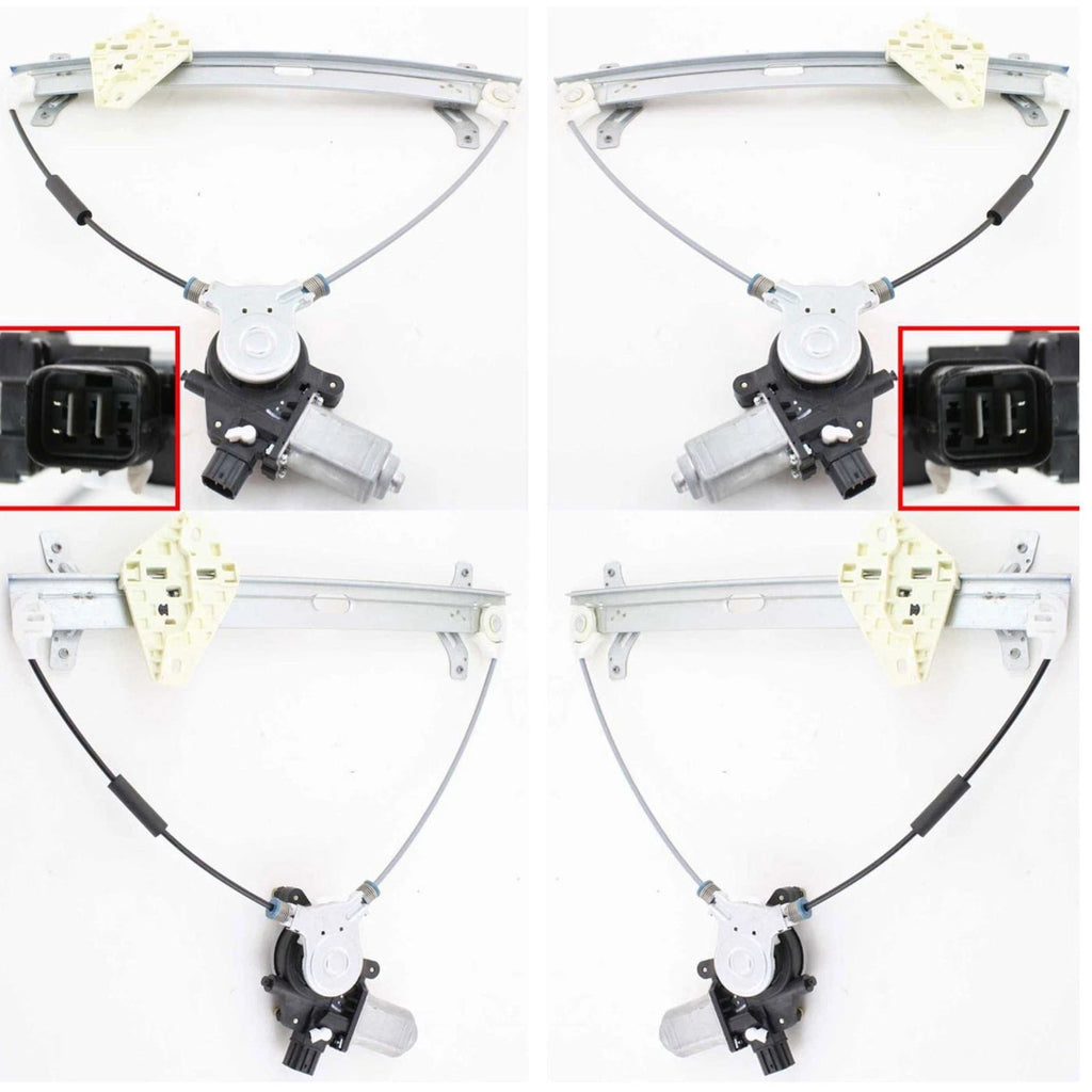 Power Window Regulator Set for Honda Accord Coupe (2003–2007) with Motor