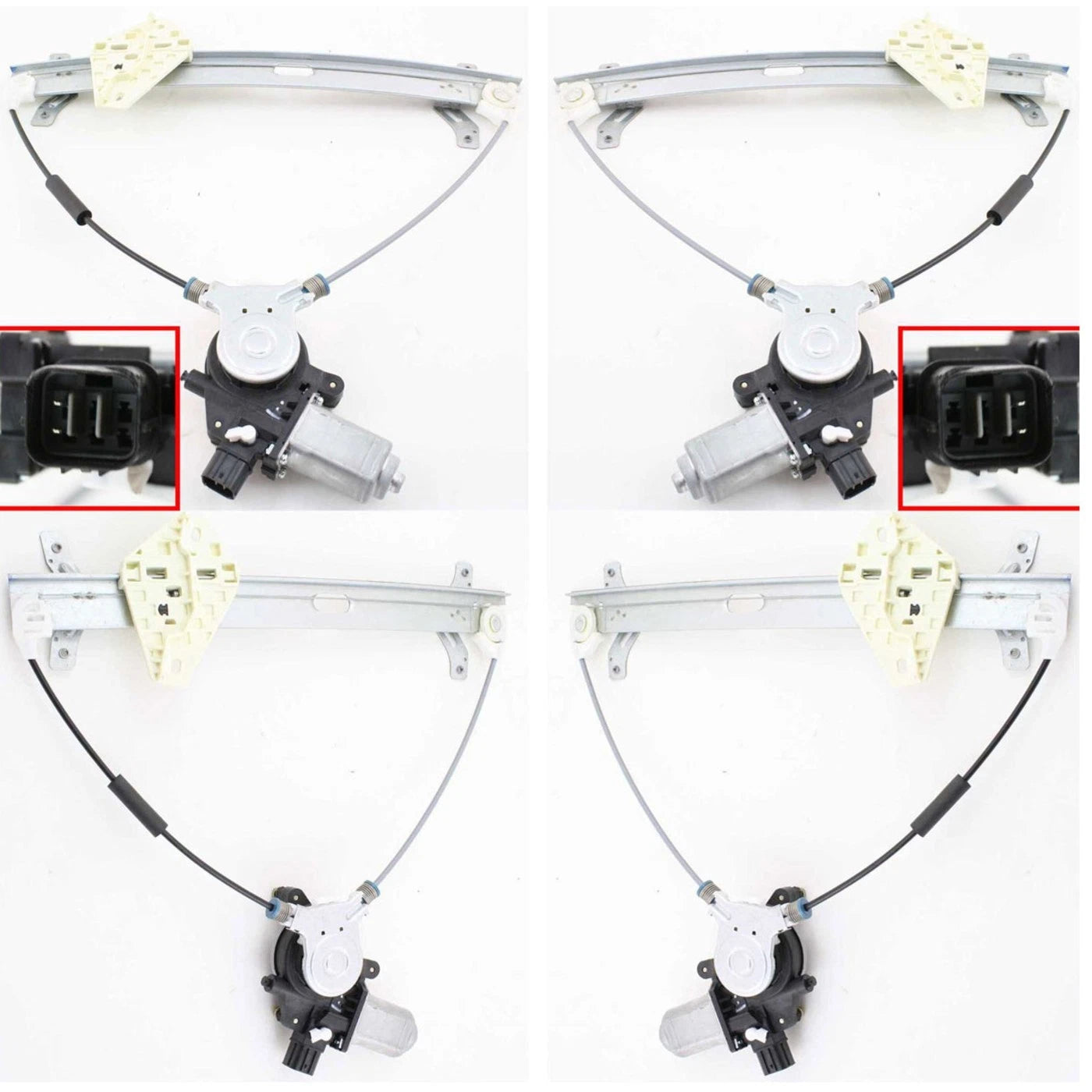 Power Window Regulator Set for Honda Accord Coupe (2003–2007) with Motor