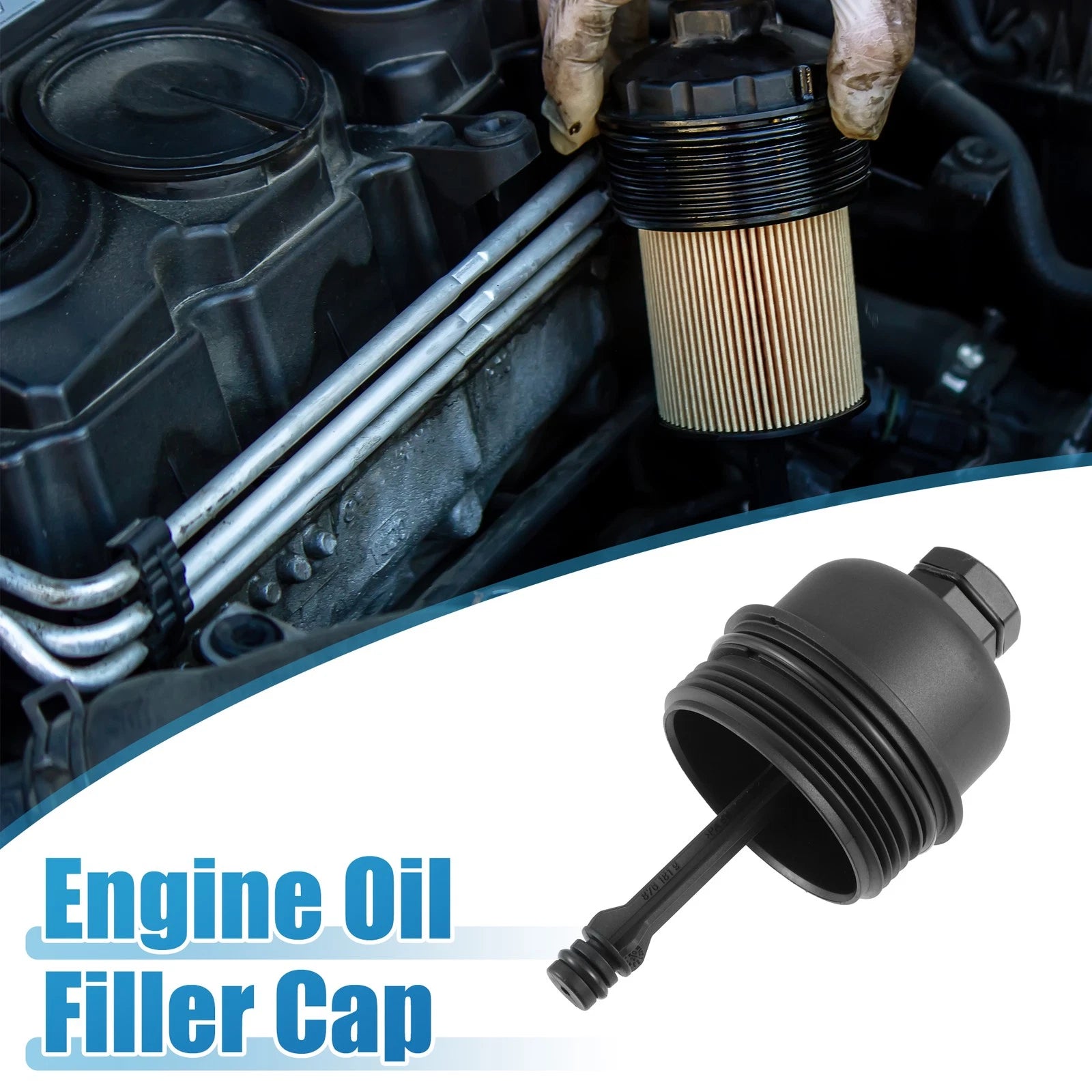 Engine Oil Filter Housing Cap A1661800138 for Mercedes A190 A210 (1997–2004)