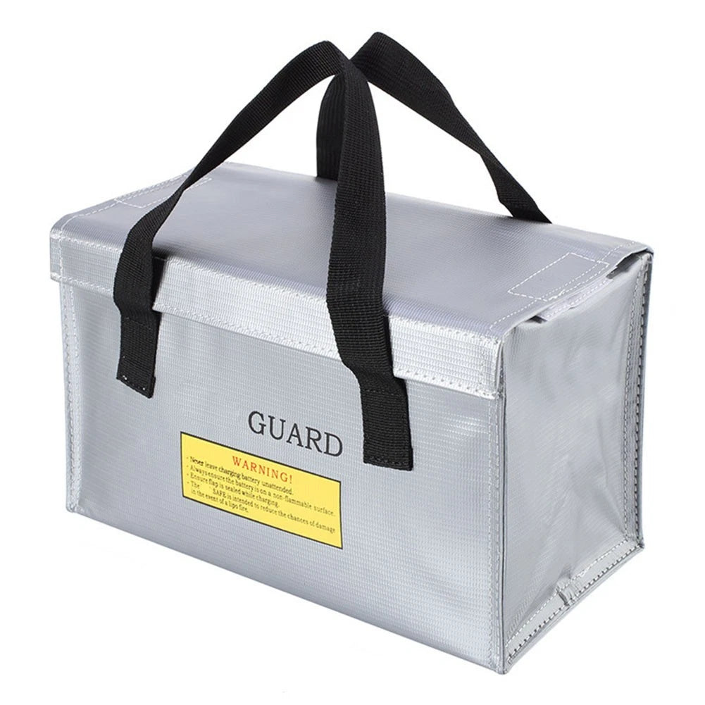 Silver Lithium Battery Charging and Storage Bag for Automotive
