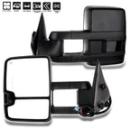 Pair of Power Heated LED Signal Towing Side View Mirrors for Silverado Sierra (2003–2006)