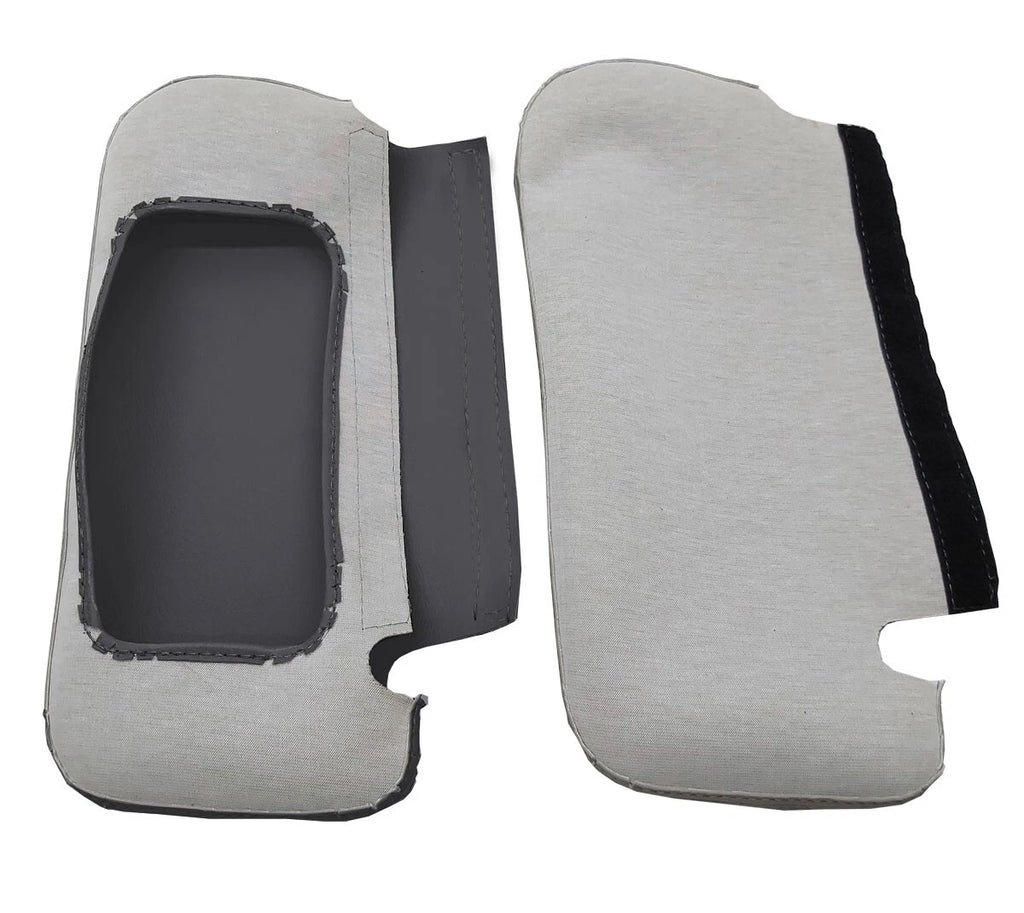 Sunvisors Cover for Ford Mustang (1987–1993) Blue Stitch PVC Leather
