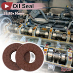 2X Oil Seal Rotary Shaft Seal for Various Models (35x80x10mm) FKM Rubber