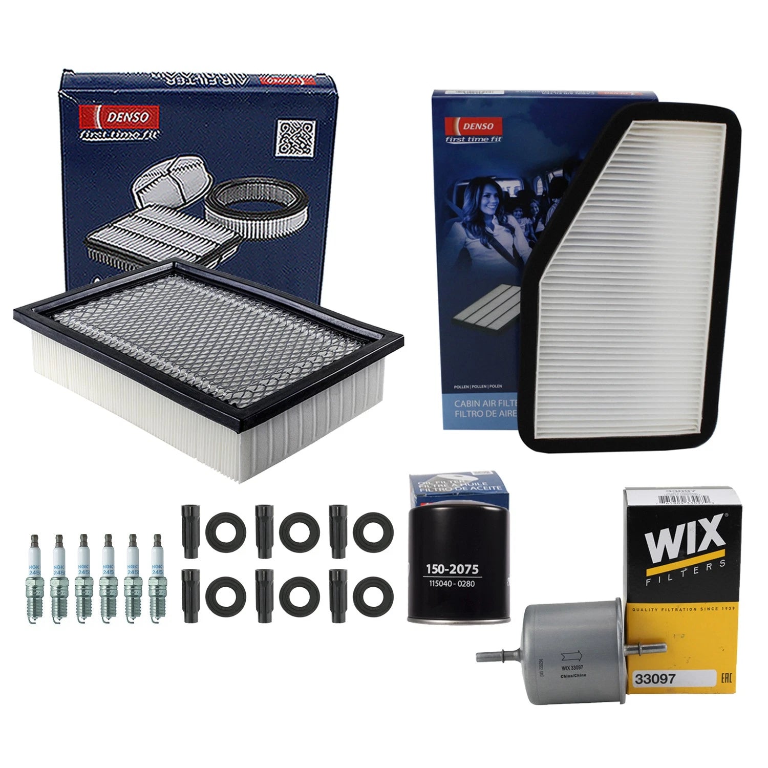 Tune Up Kit with NGK 6 Spark Plugs & Boots for Ford Escape Mariner (2001–2010)