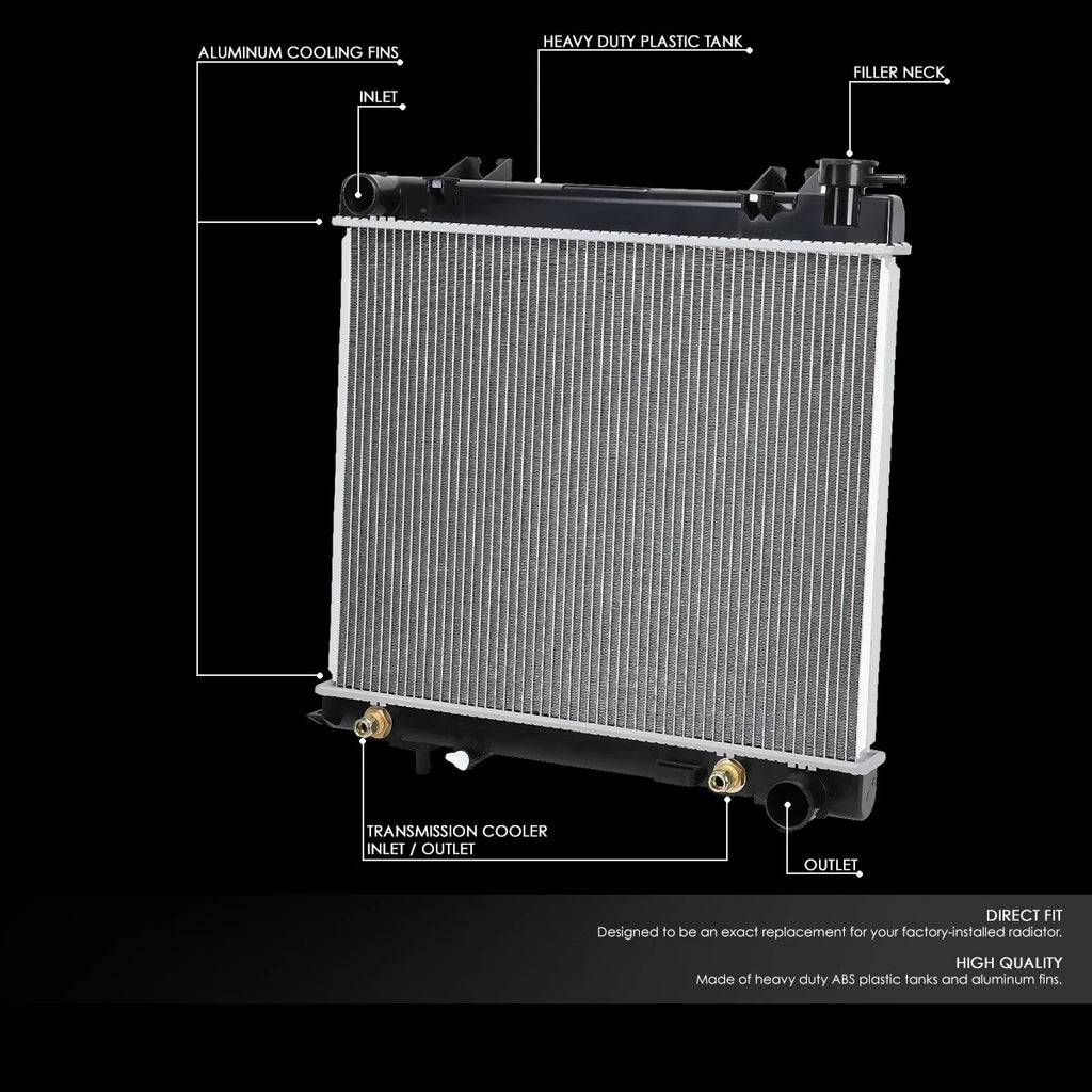 Aluminum Radiator for Dodge Dakota/Mitsubishi Raider (2005–2011) DPI 2883
