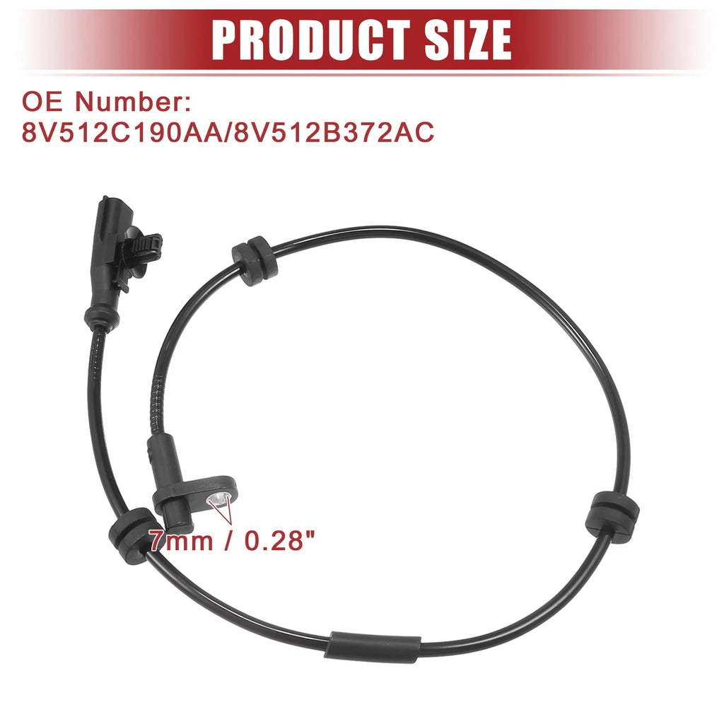 Rear Left Right ABS Sensor for Ford EcoSport 2.0L (2012–2017) No. 8V512C190AA