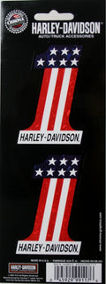2X Holographix American Flag Decals for Harley Davidson (9117)