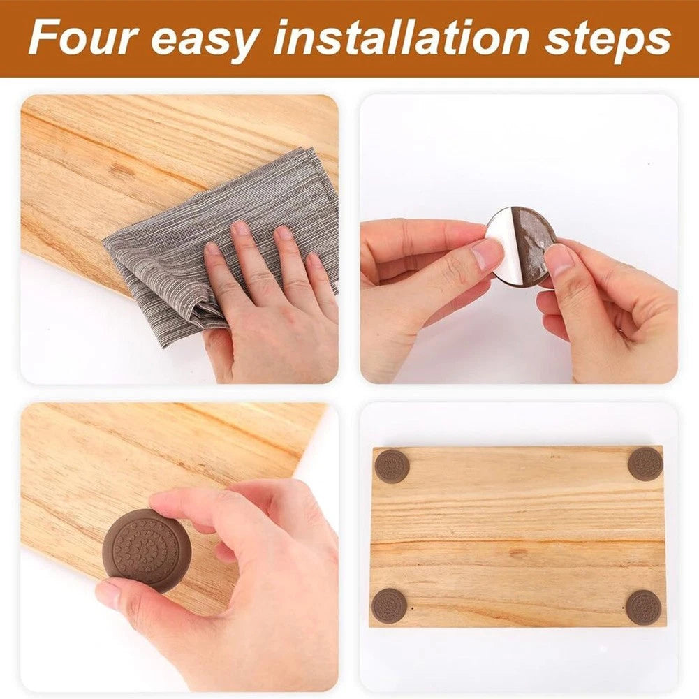 8X Silicone Chopping Board Stabilisers for Countertop Protection