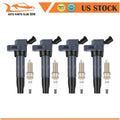 Ignition Coils & Spark Plugs for Hyundai Genesis, Santa Fe, Sonata, Kia Optima