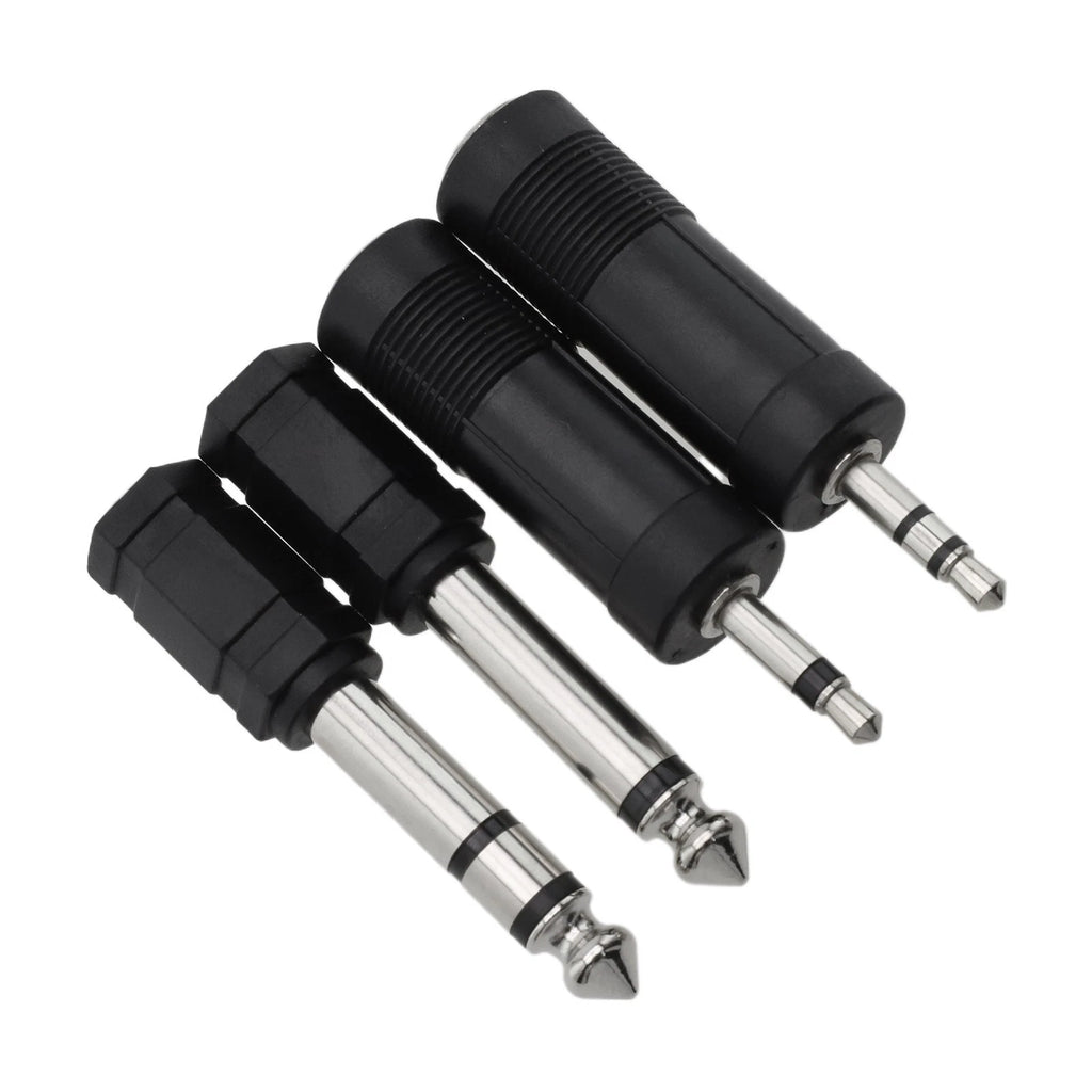 4X 3.5mm to 6.35mm Headphone Adapter Connector 6.3mm for Audio Devices