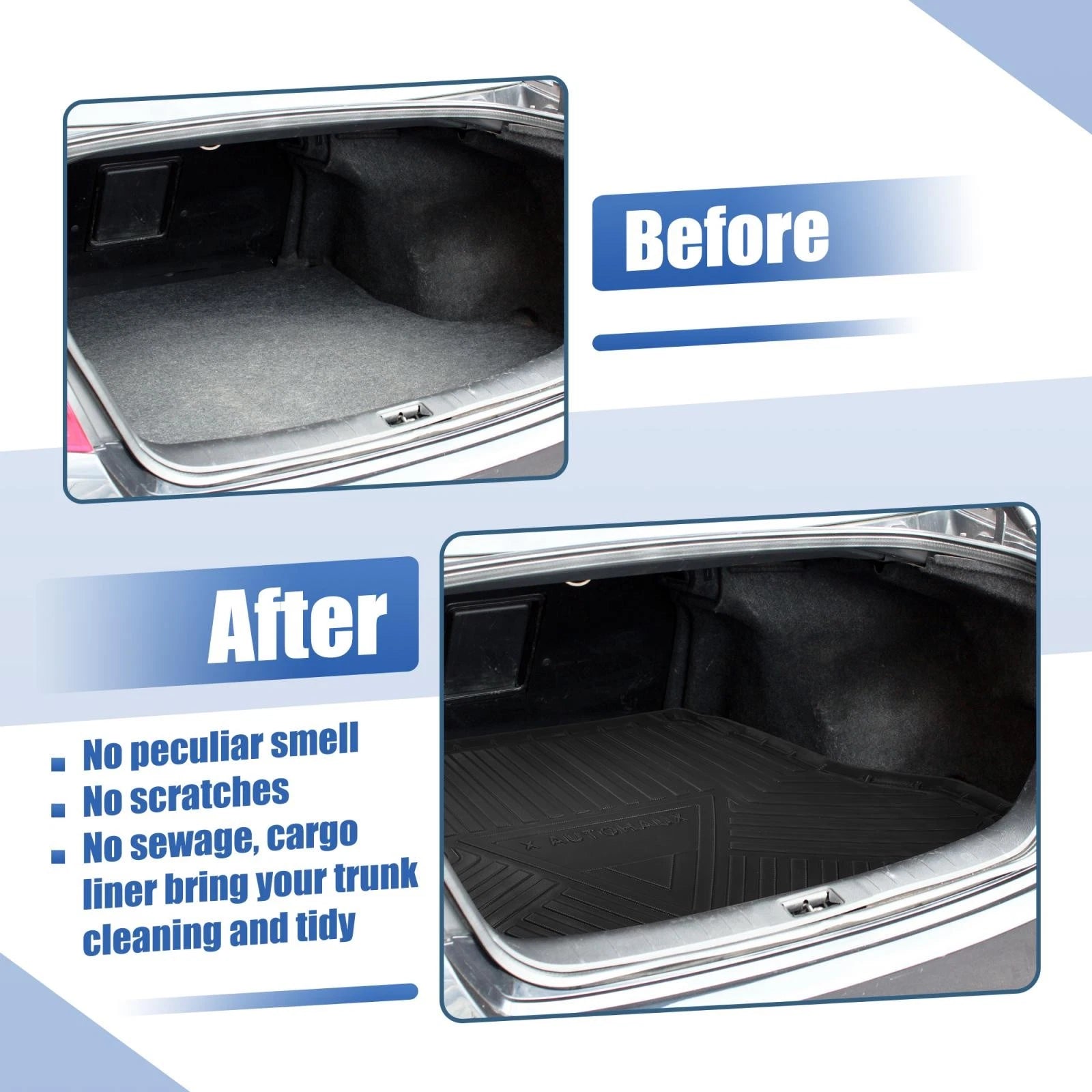 TPE Rear Cargo Liner Trunk Mat for Nissan Rogue (2014–2020)