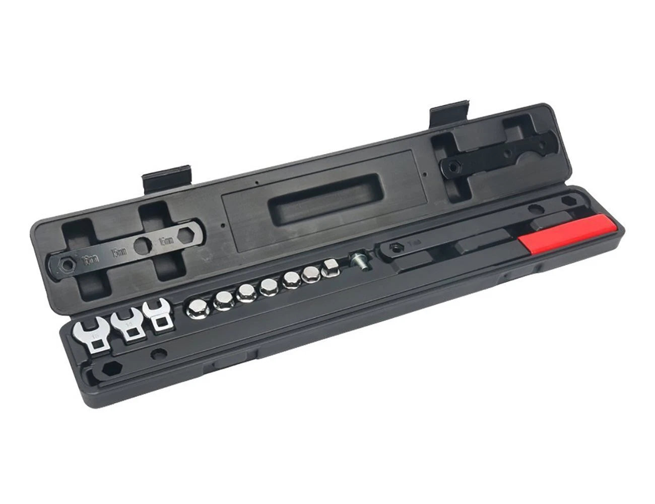 16-Piece Ratcheting Serpentine Belt Wrench Tool Kit for Automotive