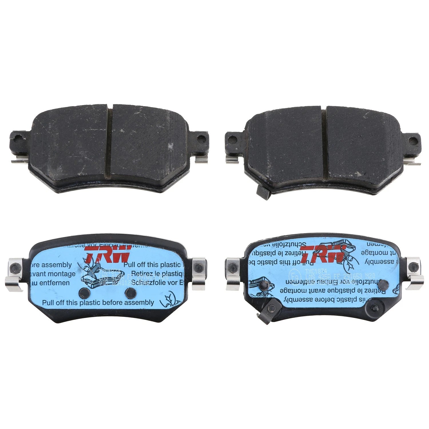 Set of 4 Disc Brake Pads for Mazda 6 (2016–2020)