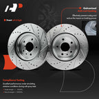 Front Side Drilled Brake Rotors for Ford Explorer (2011-2019)