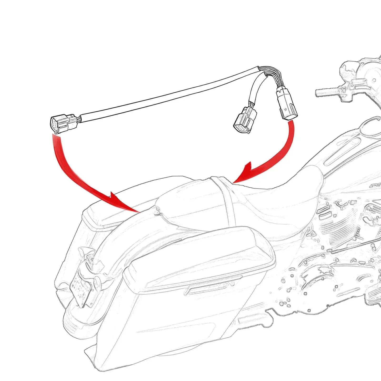 Trunk Wiring Harness Adapter for Harley Touring (2023-2025)