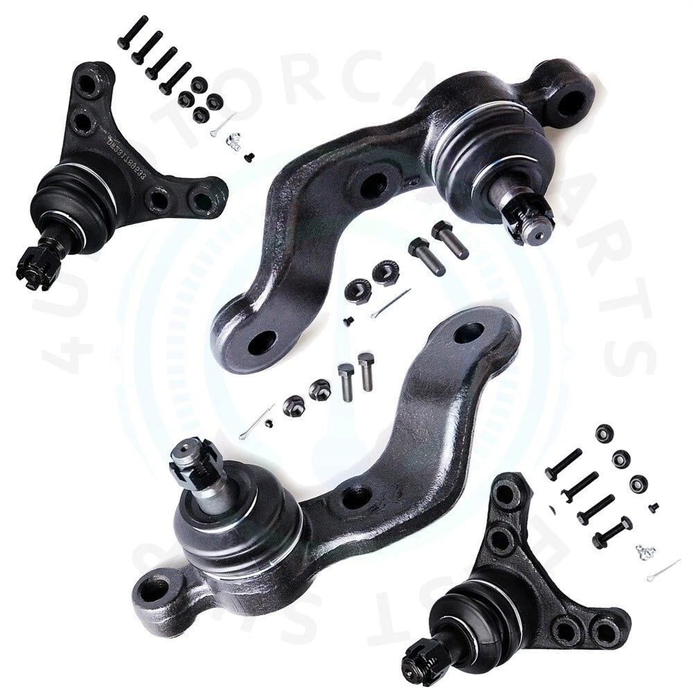Set of 4 Front Lower Upper Ball Joints for Toyota Tacoma (1995–2004)