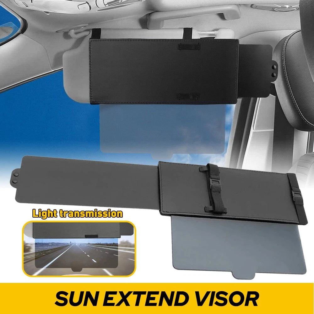 1 Piece Visor Extender for Universal Vehicles (Anti-Glare)