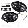 2X 10" Universal Slim Electric Radiator Cooling Fan 12V Push Pull Kit