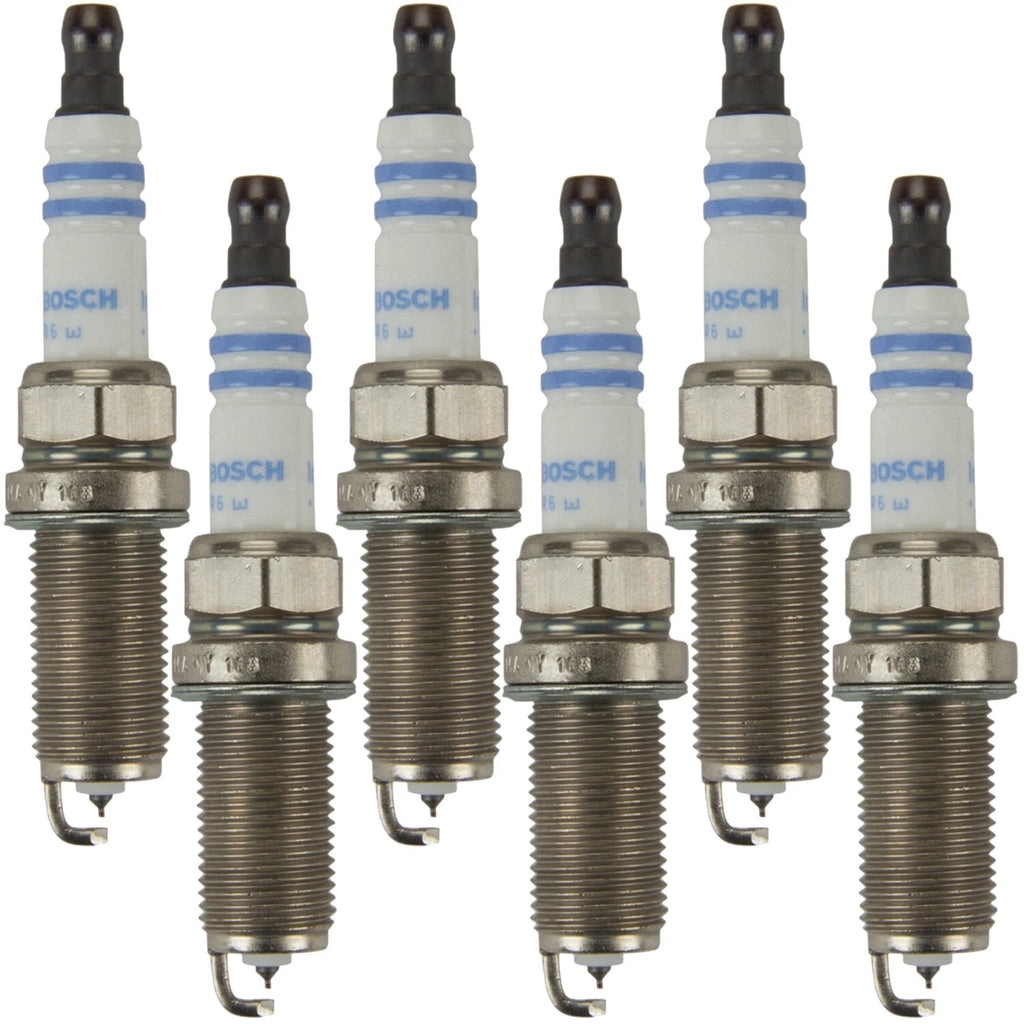 Set of 6 Bosch 9613 Double Iridium Spark Plugs for Lexus Subaru Suzuki Toyota
