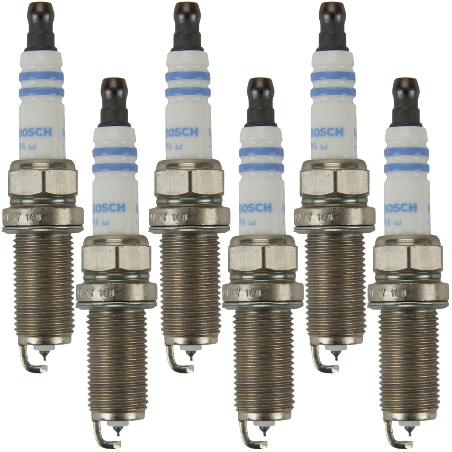 Set of 6 Bosch 9613 Double Iridium Spark Plugs for Lexus Subaru Suzuki Toyota