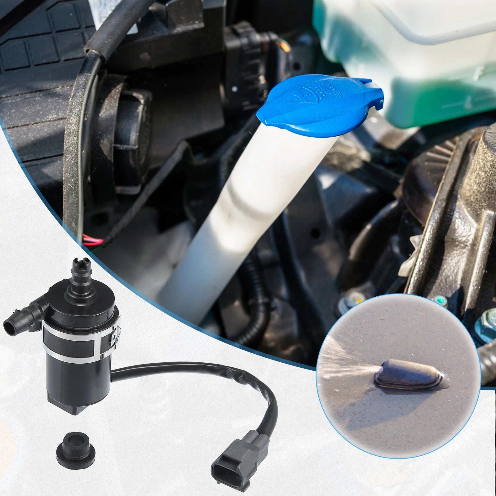 Windshield Washer Motor Pump No. 8260A096 for Mitsubishi Outlander (2007–2020)