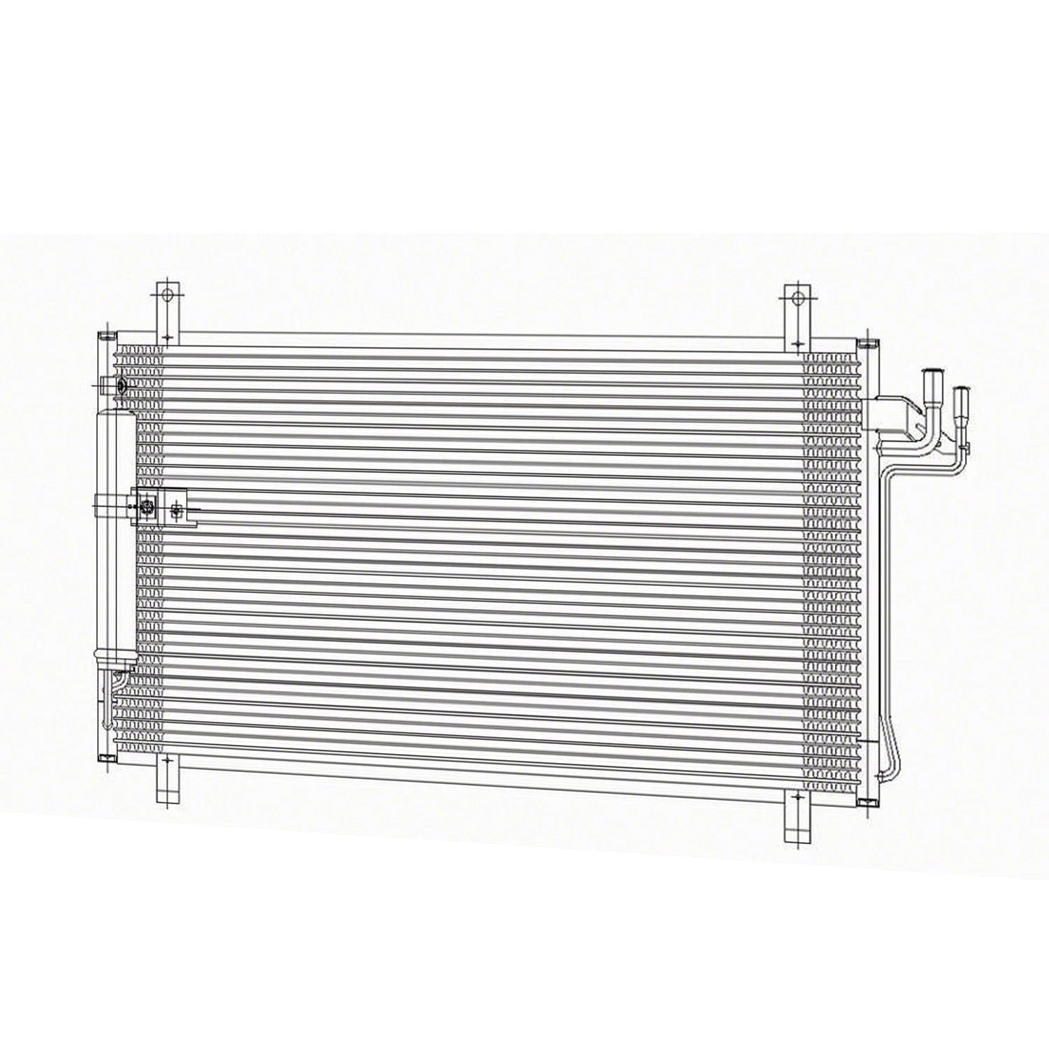 Replacement A C Condenser with Receiver Drier for Ford F Series (1999–2007)