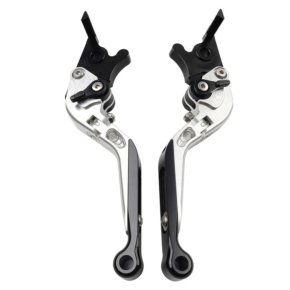 Extendable Brake Clutch Levers for BMW F650GS (2002–2007) - Silver