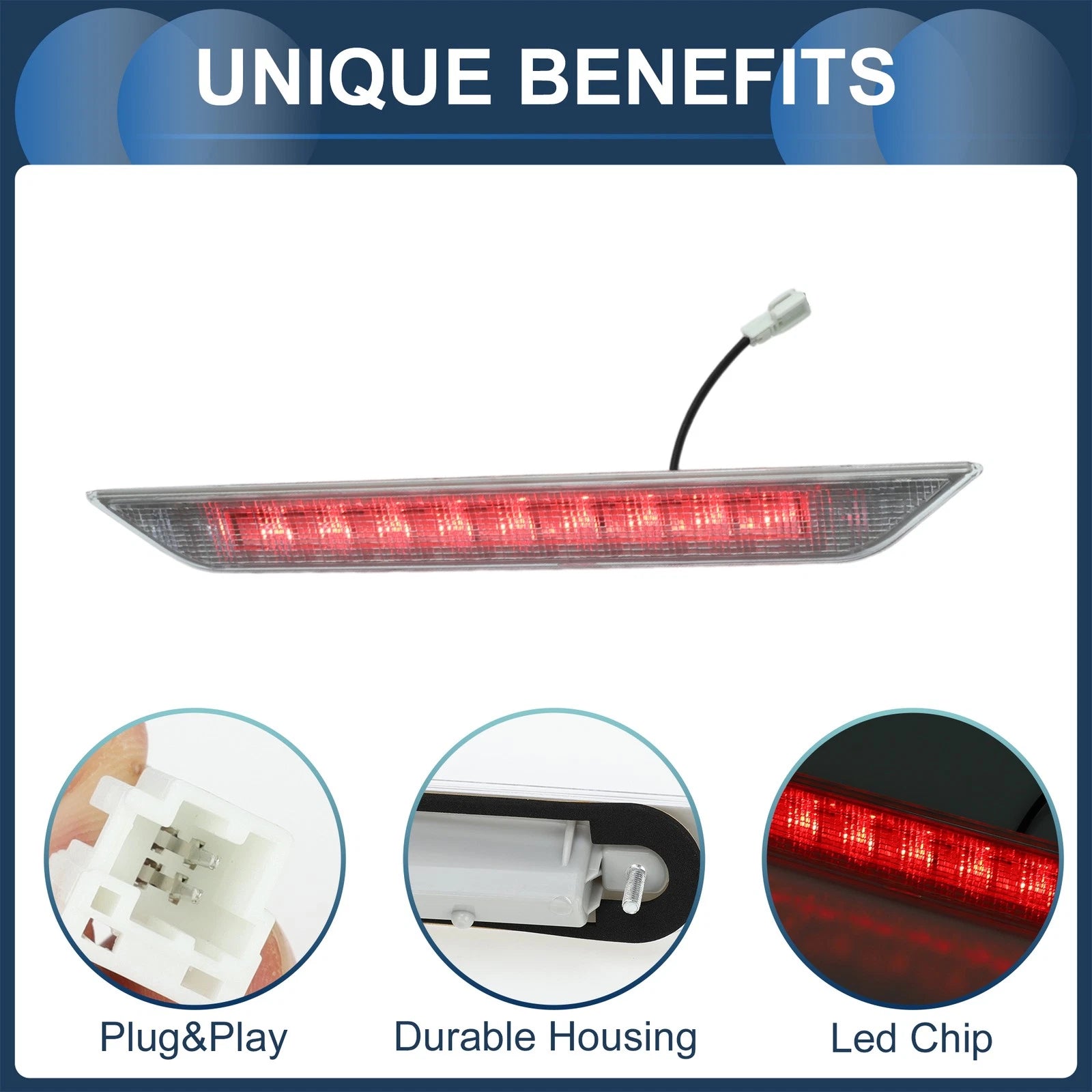LED Third Brake Light for Nissan X-Trail T31 (2008–2013) Clear Housing