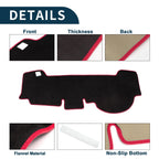 Dashboard Cover Mat for Honda N-WGN JH3/JH4 (2013–2020) Black Red Set of 1