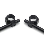 50mm Clip Ons for Universal Black Fork Tube 43mm Tilt 7 Degree